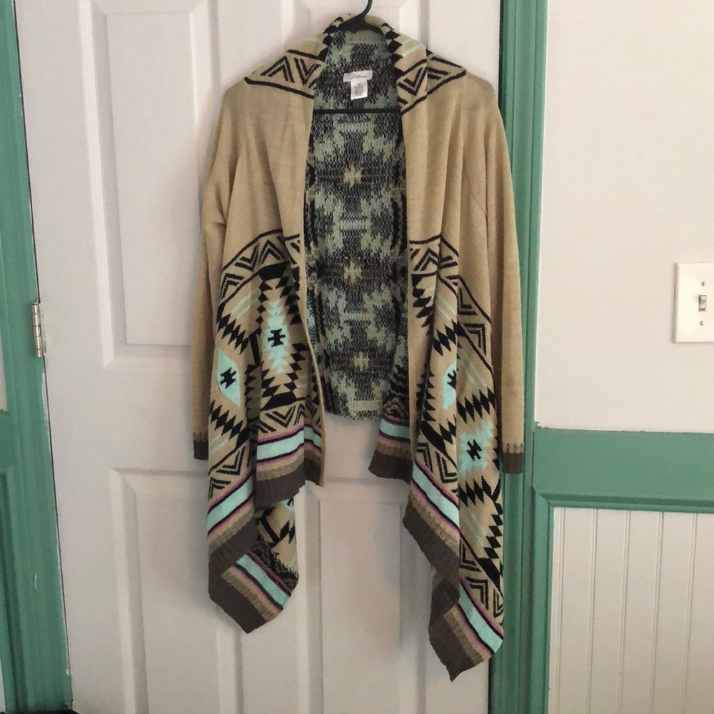 Tribal Print Cardigan